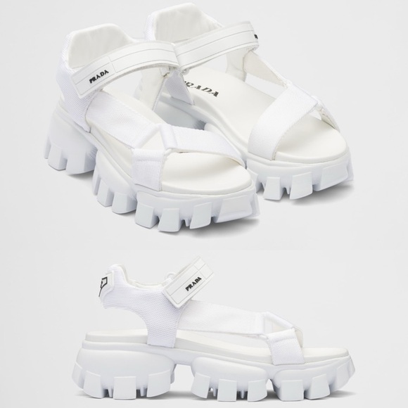 PRADA Authentic Sporty Woven Nylon Tape Sandals - Picture 3 of 16